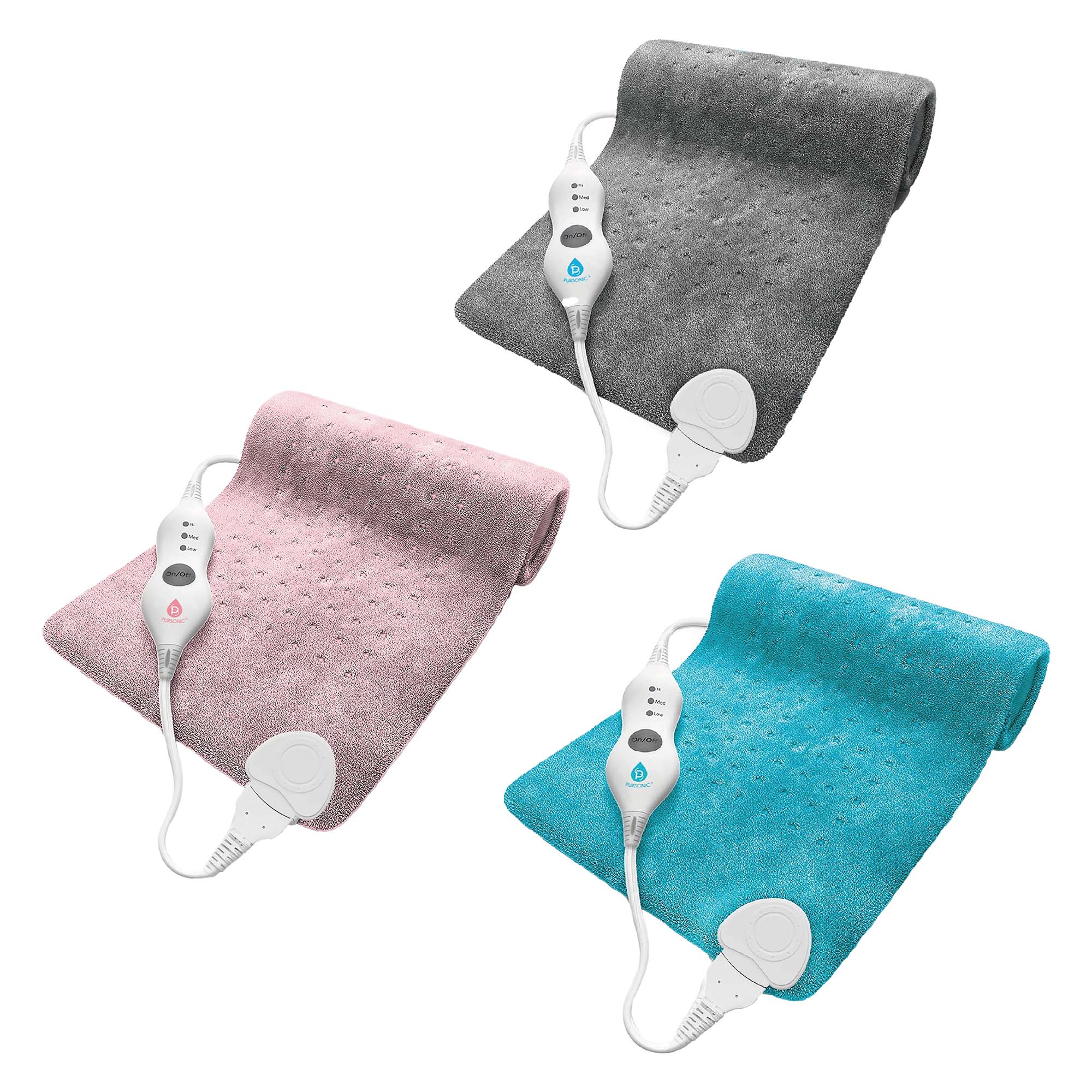 Pursonic Comfort Trio Heating Pad Set